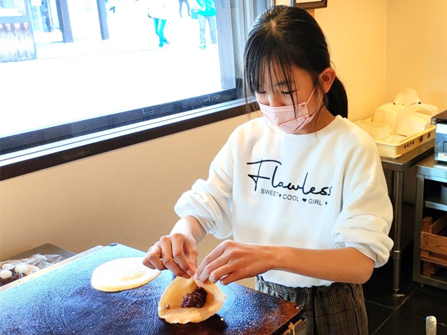 むらすゞめ手焼き体験