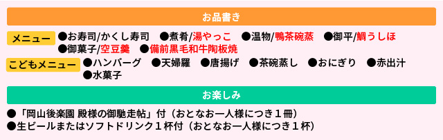 メニュー