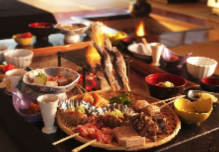 山川のごちそうをいただく