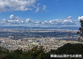 国史跡飯盛城跡（飯盛山山頂付近）